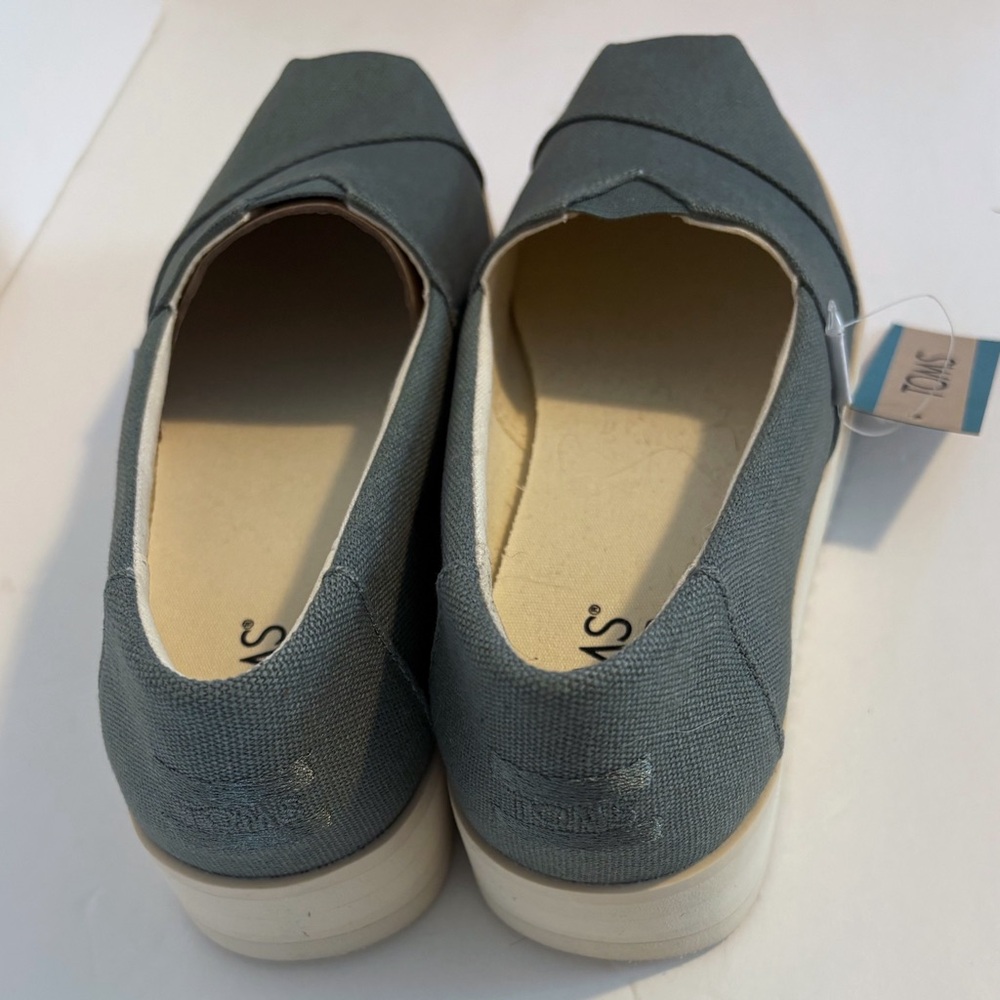 Toms Bonsai Green Verona Slip on Sneakers/Midform Espadrille - Picture 4 of 6